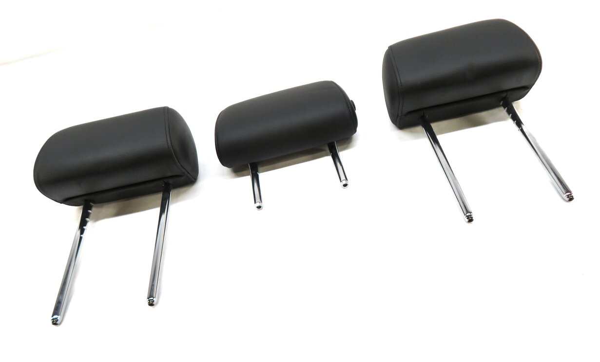 Thumbnail 3: 2013-2016 BMW M5 (F10) REAR SEAT LEFT RIGHT CENTER HEADREST SET-3 (BLACK MERINO)