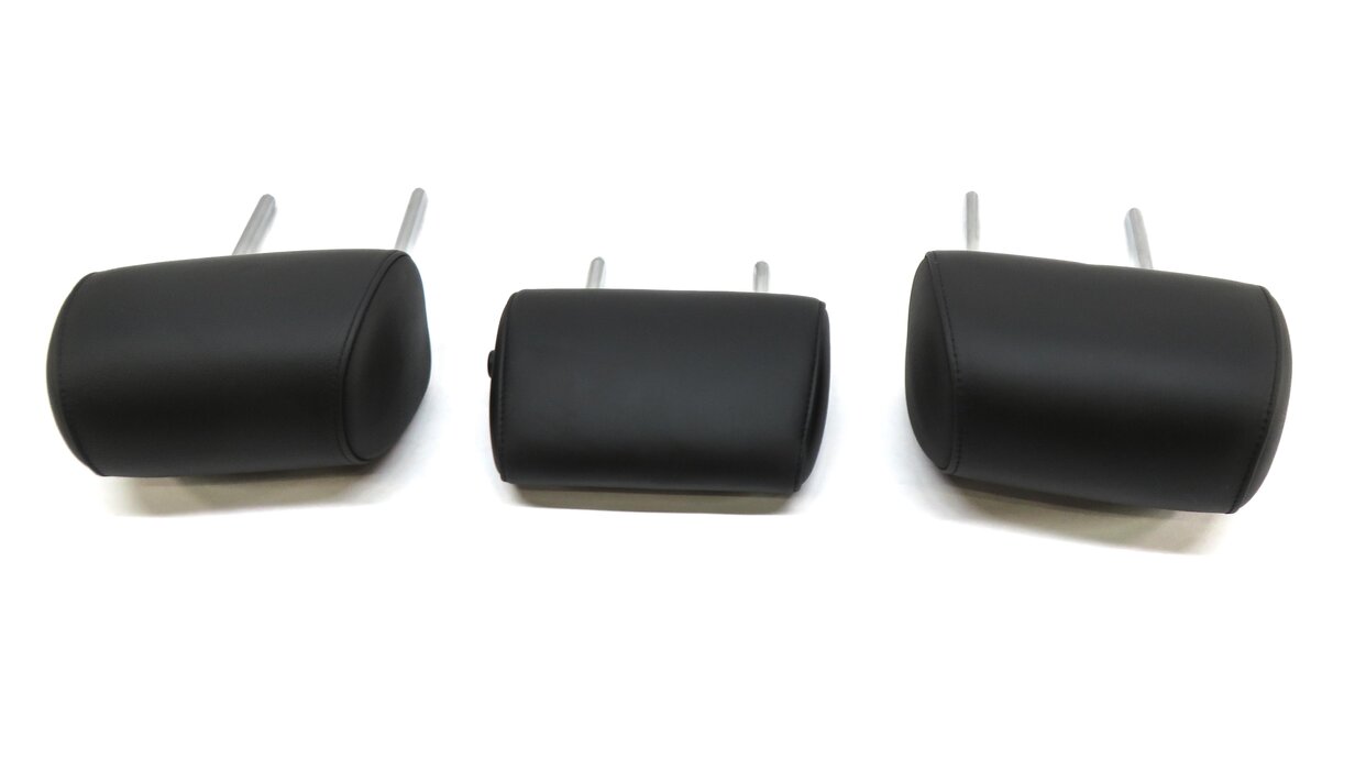 Thumbnail 4: 2013-2016 BMW M5 (F10) REAR SEAT LEFT RIGHT CENTER HEADREST SET-3 (BLACK MERINO)