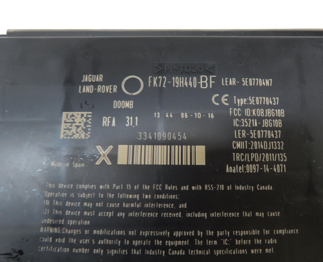 Thumbnail 14: 2017 LAND ROVER DISCOVERY SPORT (L550) 2.0L TURBO ENGINE ECM BCM MODULE KEY SET