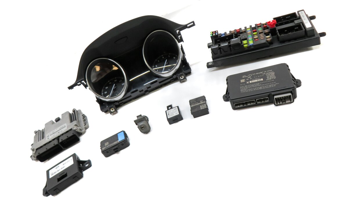 Thumbnail 22: 2017 LAND ROVER DISCOVERY SPORT (L550) 2.0L TURBO ENGINE ECM BCM MODULE KEY SET
