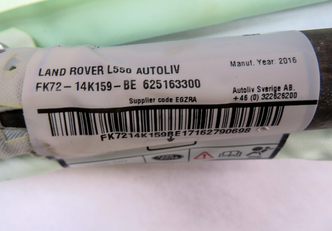 Thumbnail 6: 15-19 LAND ROVER DISCOVERY SPORT (L550) RIGHT SIDE ROOF CURTAIN AIRBAG AIR BAG