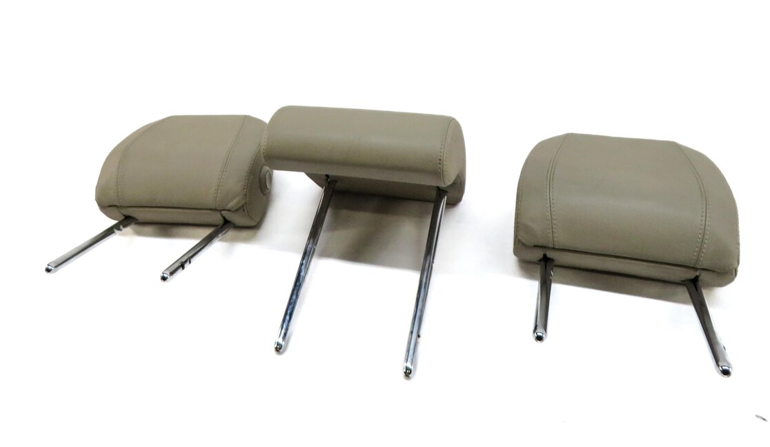 15-19 DISCOVERY SPORT (L550) REAR LEFT CENTER RIGHT HEADREST SET-3 ALMOND BEIGE