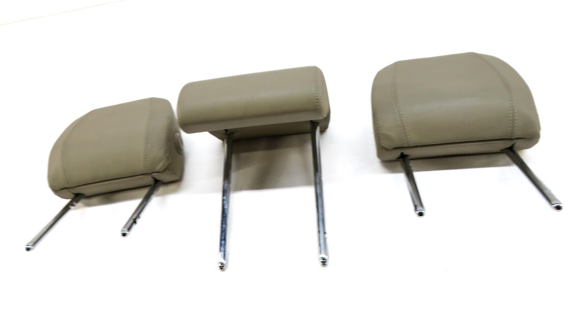 Thumbnail 2: 15-19 DISCOVERY SPORT (L550) REAR LEFT CENTER RIGHT HEADREST SET-3 ALMOND BEIGE