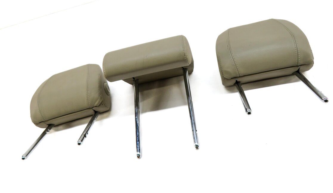 Thumbnail 3: 15-19 DISCOVERY SPORT (L550) REAR LEFT CENTER RIGHT HEADREST SET-3 ALMOND BEIGE