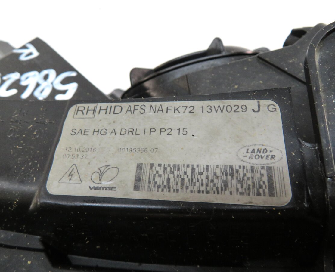 Thumbnail 9: 15-19 DISCOVERY SPORT (L550) RIGHT AFS ADAPTIVE XENON HEADLIGHT HEAD LIGHT LAMP