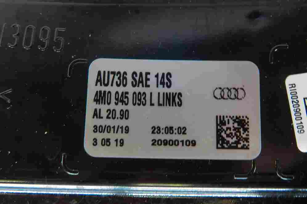 Thumbnail 7: 17-19 AUDI Q7 4M REAR RIGHT PASSENGER INNER TRUNK TAILLIGHT BRAKE LIGHT LAMP LED