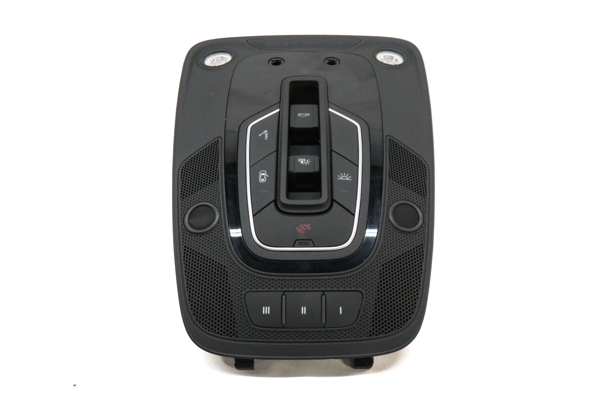 Thumbnail 3: 2019 AUDI Q7 (4M) FRONT INTERIOR DOMELIGHT MAP READING COURTESY LIGHT (BLACK)