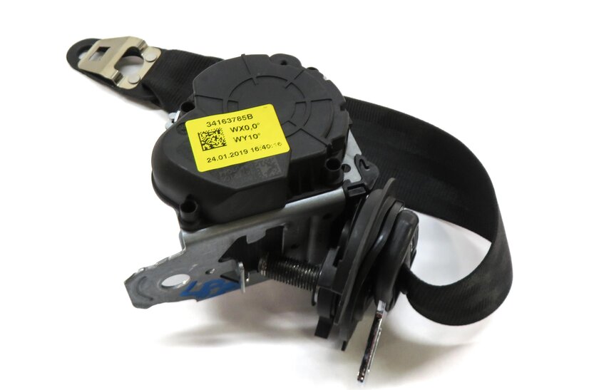 Thumbnail 3: 2019 AUDI Q7 (4M) REAR 3rd THIRD ROW SEAT LEFT SEATBELT RETRACTOR (BLACK)