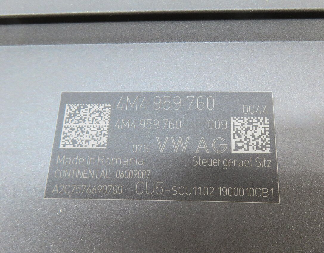 Thumbnail 4: 2019 AUDI Q7 (4M) FRONT LEFT DRIVER SEAT CONTROL MODULE