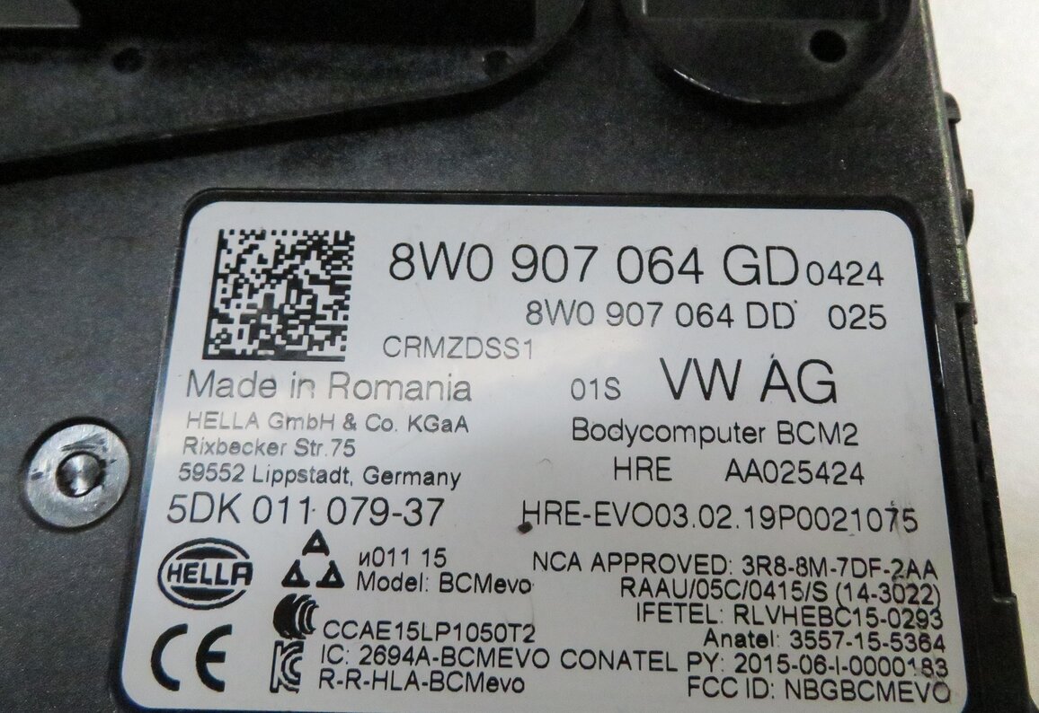 Thumbnail 5: 2019 AUDI Q7 4M 3.0L CREC ENGINE ECM BCM SPEEDOMETER IMMOBILIZER MODULE KEY SET