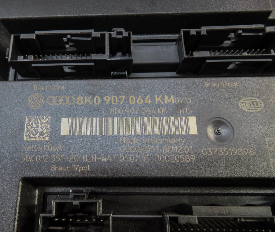 Thumbnail 12: 2016 AUDI S5 (B8 8T) 3.0L CTUB ECM BCM SPEEDOMETER IMMOBILIZER MODULE KEY SET