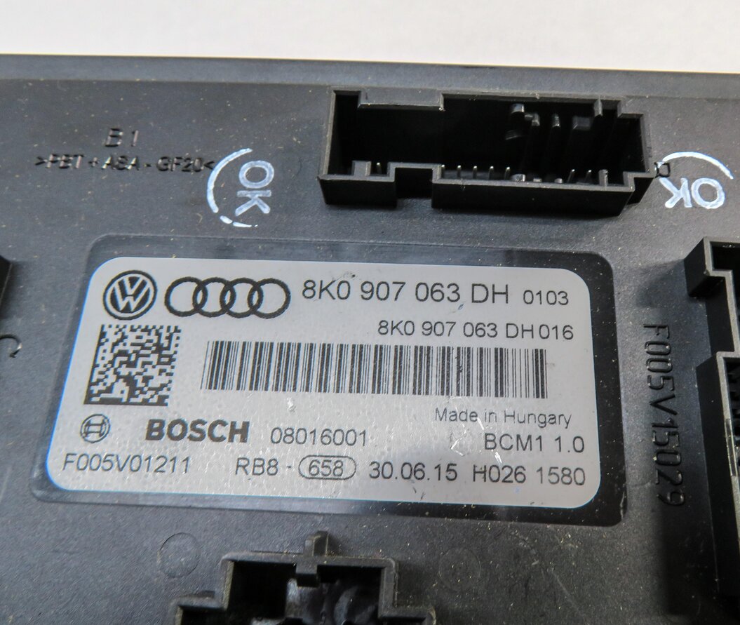 Thumbnail 6: 2016 AUDI S5 (B8 8T) 3.0L CTUB ECM BCM SPEEDOMETER IMMOBILIZER MODULE KEY SET