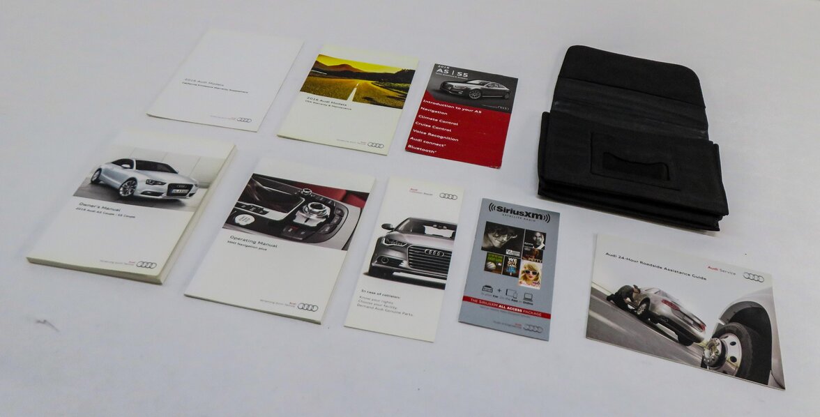 2016 AUDI S5 (B8 8T) OWNERS MANUAL BOOK BOOKLET GUIDE SET w/ CASE