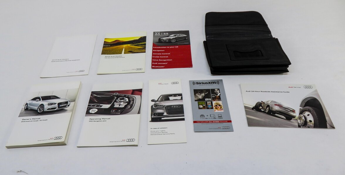 Thumbnail 2: 2016 AUDI S5 (B8 8T) OWNERS MANUAL BOOK BOOKLET GUIDE SET w/ CASE