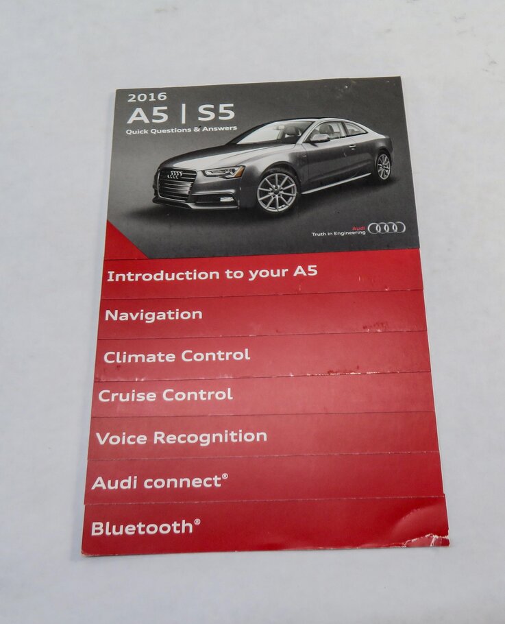 Thumbnail 7: 2016 AUDI S5 (B8 8T) OWNERS MANUAL BOOK BOOKLET GUIDE SET w/ CASE