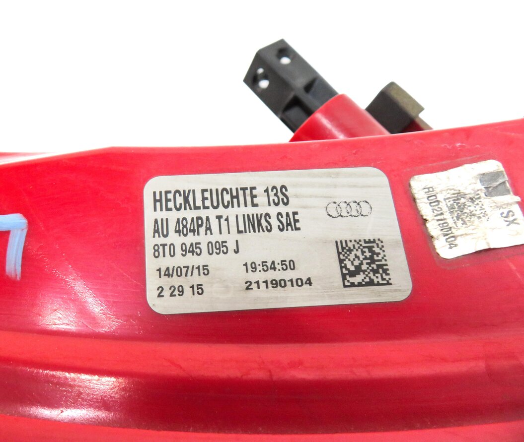 Thumbnail 6: 15-17 AUDI S5 RS5 (B8 8T) LEFT DRIVER REAR OUTER LED TAILLIGHT BRAKE LIGHT LAMP