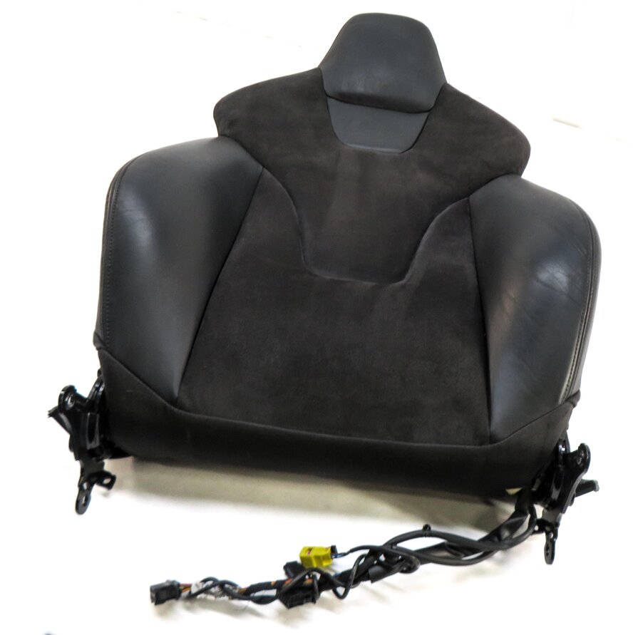 2016 AUDI S5 (B8 8T) FRONT LEFT DRIVER UPPER TOP SPORT SEAT CUSHION (BLACK)