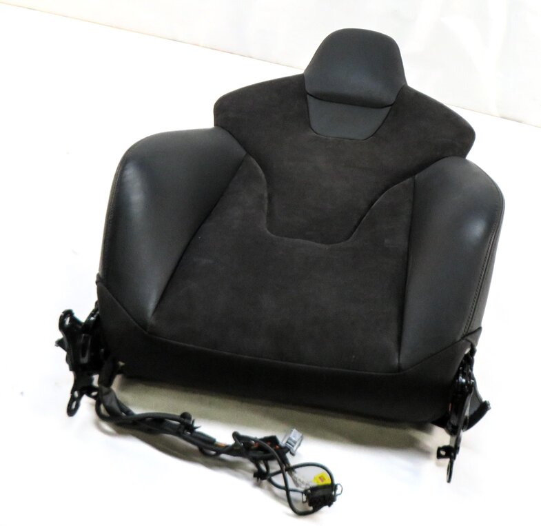 2016 AUDI S5 (B8 8T) FRONT RIGHT PASSENGER UPPER TOP SPORT SEAT CUSHION (BLACK)