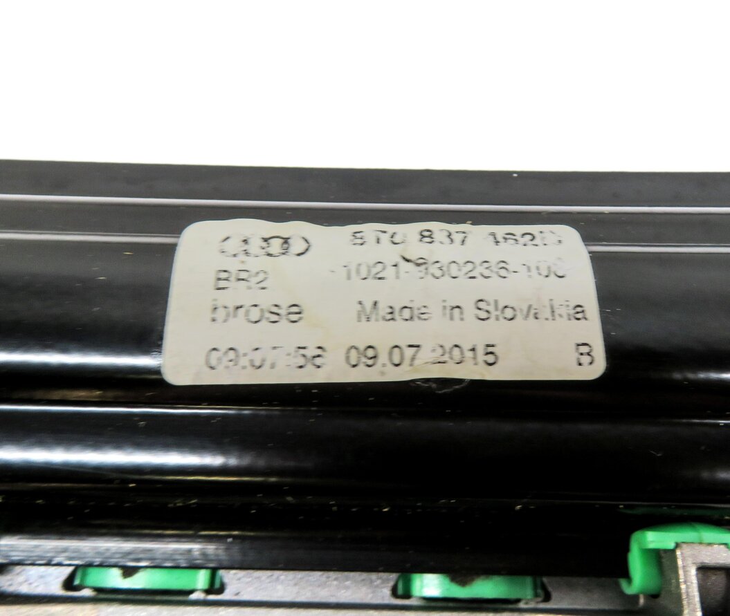 Thumbnail 4: 2016 AUDI S5 (B8 8T) FRONT RIGHT PASSENGER DOOR POWER WINDOW MOTOR w/ REGULATOR