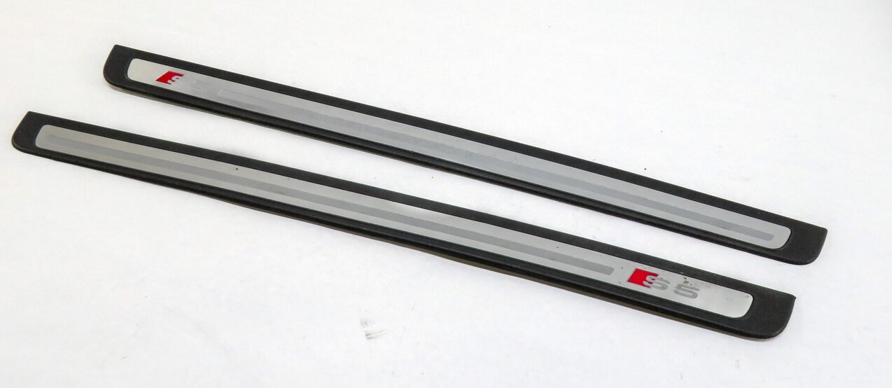 2016 AUDI S5 (B8 8T) FRONT & REAR DOOR SILL SCUFF PANEL TRIM SET-2