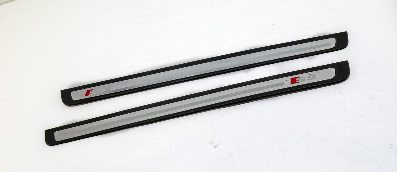 Thumbnail 4: 2016 AUDI S5 (B8 8T) FRONT & REAR DOOR SILL SCUFF PANEL TRIM SET-2