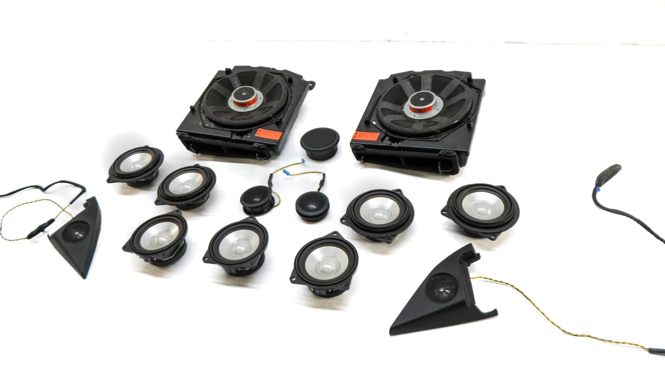 2006 BMW M6 (E63) FRONT REAR LEFT RIGHT RADIO STEREO LOGIC 7 SPEAKER SET 14