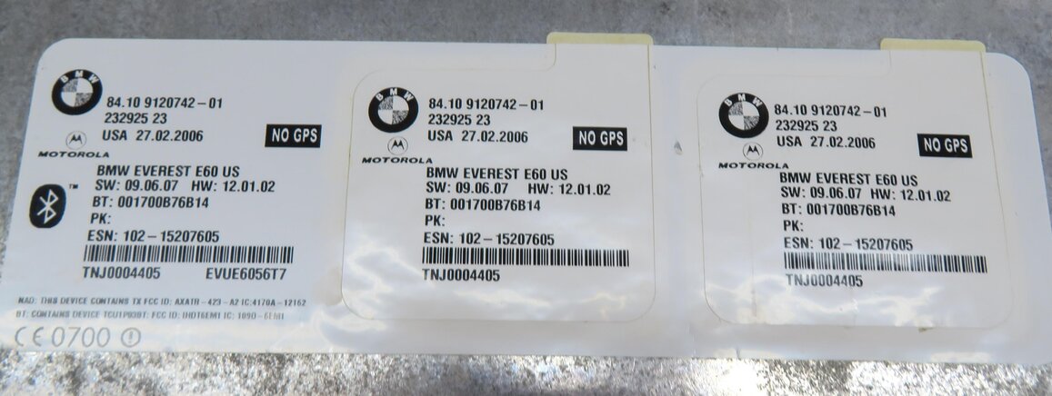 Thumbnail 4: 2006 BMW M6 (E63) CELL PHONE CONNECT CONNECTION BLUETOOTH CONTROL MODULE