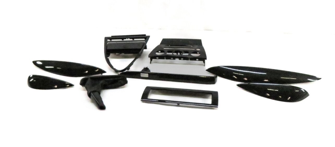 2006 BMW M6 (E63) FRONT REAR LEFT RIGHT DOOR DASH CONSOLE CARBON FIBER TRIM SET9