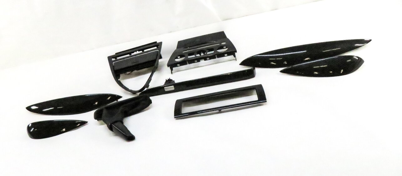 Thumbnail 2: 2006 BMW M6 (E63) FRONT REAR LEFT RIGHT DOOR DASH CONSOLE CARBON FIBER TRIM SET9