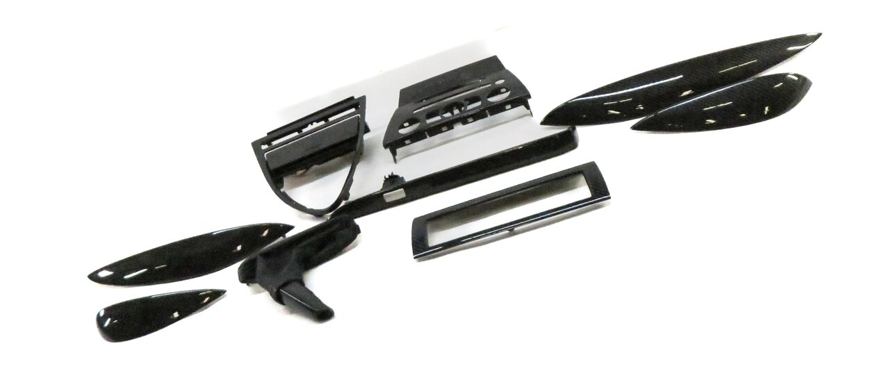Thumbnail 3: 2006 BMW M6 (E63) FRONT REAR LEFT RIGHT DOOR DASH CONSOLE CARBON FIBER TRIM SET9