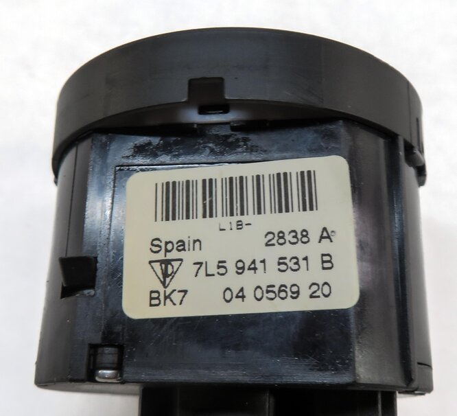 Thumbnail 7: 09-10 PORSCHE CAYENNE (957) LEFT DASH HALOGEN HEADLIGHT HEAD LIGHT SWITCH KNOB