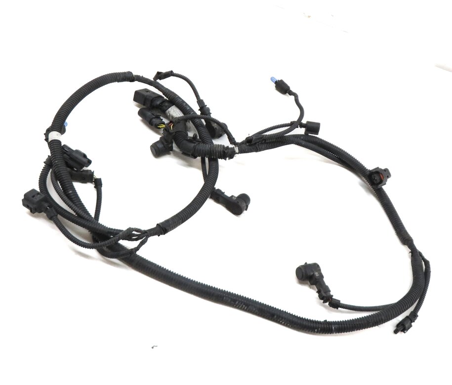 2009 PORSCHE CAYENNE (957) FRONT PARK ASSIST PDC SENSOR SET4 (BLACK) & HARNESS