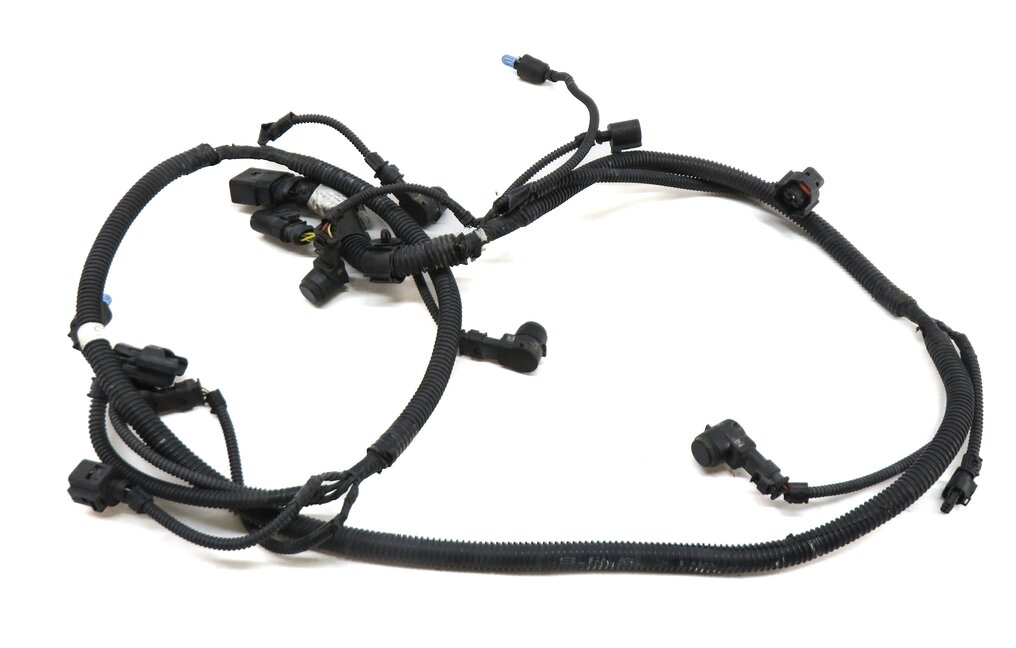 Thumbnail 2: 2009 PORSCHE CAYENNE (957) FRONT PARK ASSIST PDC SENSOR SET4 (BLACK) & HARNESS