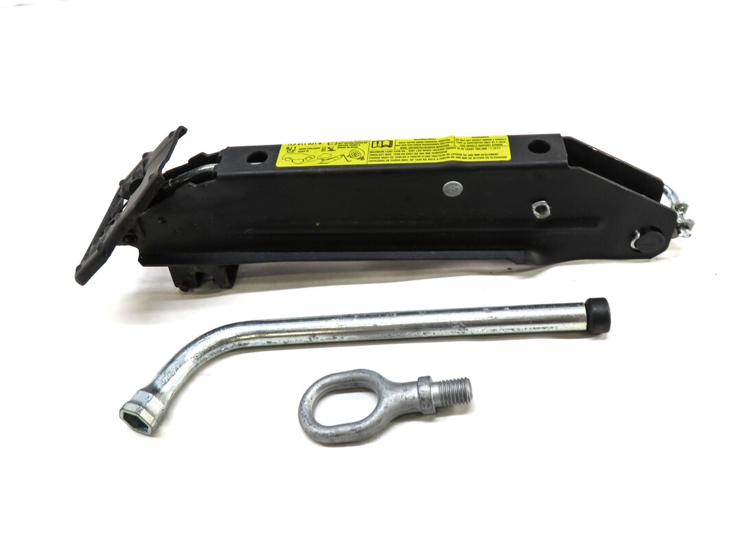 Thumbnail 2: 2003-2010 PORSCHE CAYENNE (955) SCISSOR JACK HANDLE w/ LUG WRENCH & TOW HOOK EYE