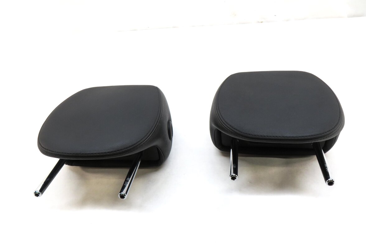 Thumbnail 2: 05-10 PORSCHE CAYENNE 955 957 FRONT LEFT DRIVER RIGHT SEAT HEADREST SET2 (BLACK)