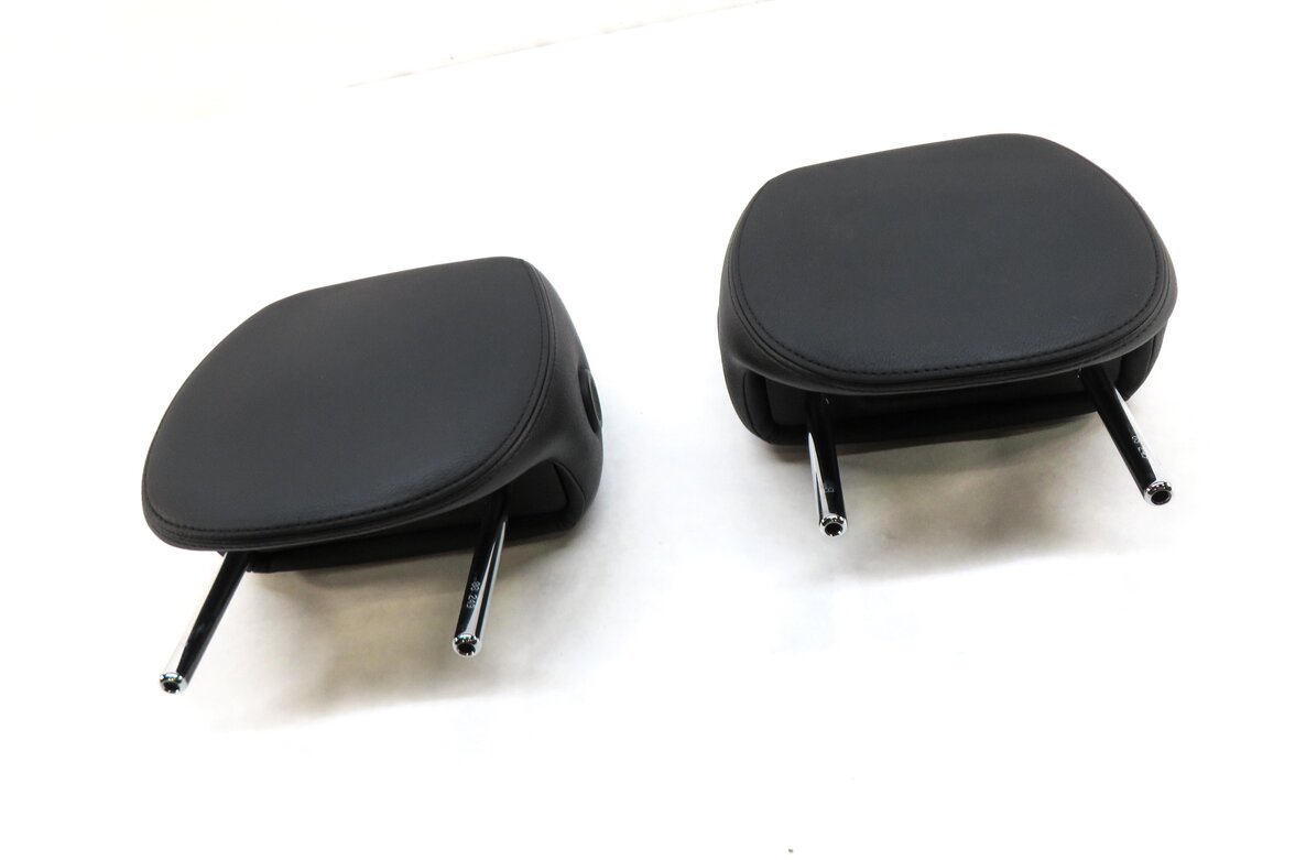 Thumbnail 3: 05-10 PORSCHE CAYENNE 955 957 FRONT LEFT DRIVER RIGHT SEAT HEADREST SET2 (BLACK)