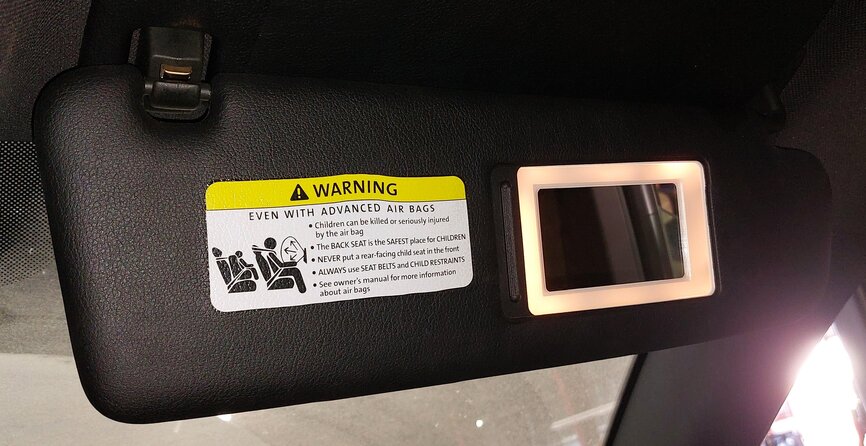 Thumbnail 3: 2006-2010 PORSCHE CAYENNE (955 957) FRONT LEFT & RIGHT SUNVISOR SET (BLACK)