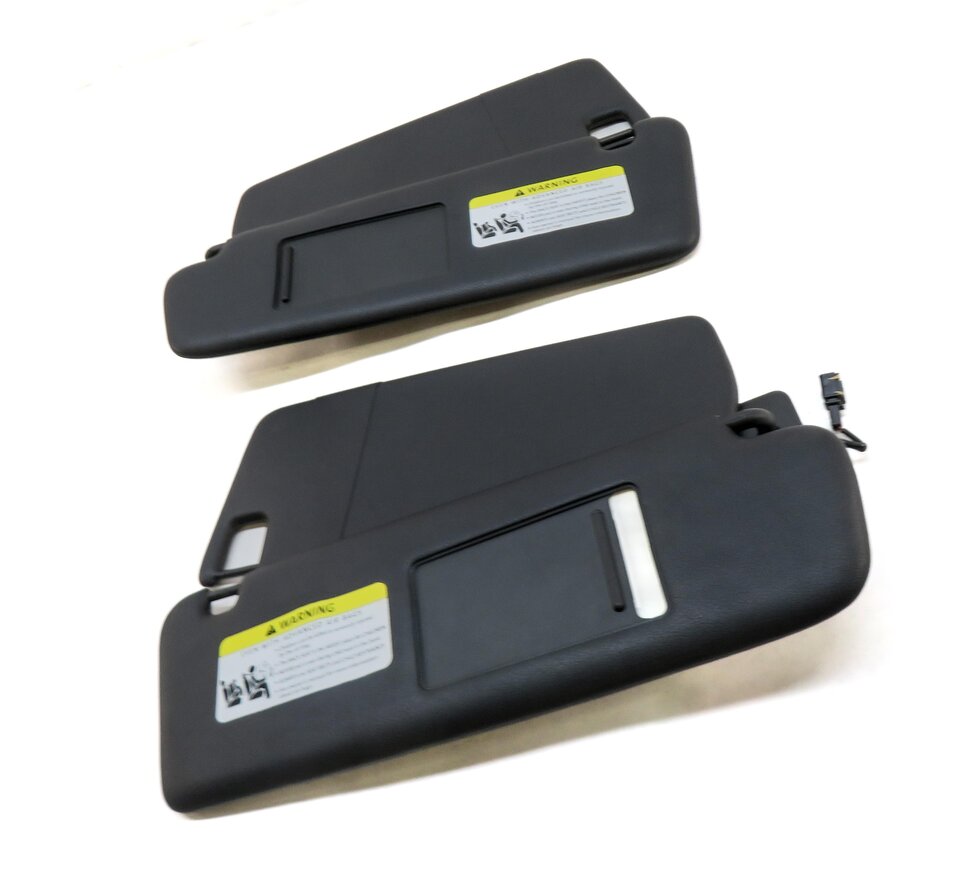 Thumbnail 5: 2006-2010 PORSCHE CAYENNE (955 957) FRONT LEFT & RIGHT SUNVISOR SET (BLACK)
