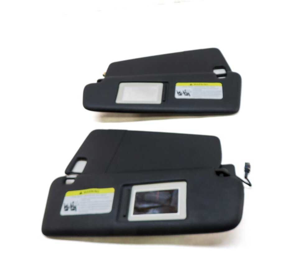Thumbnail 6: 2006-2010 PORSCHE CAYENNE (955 957) FRONT LEFT & RIGHT SUNVISOR SET (BLACK)