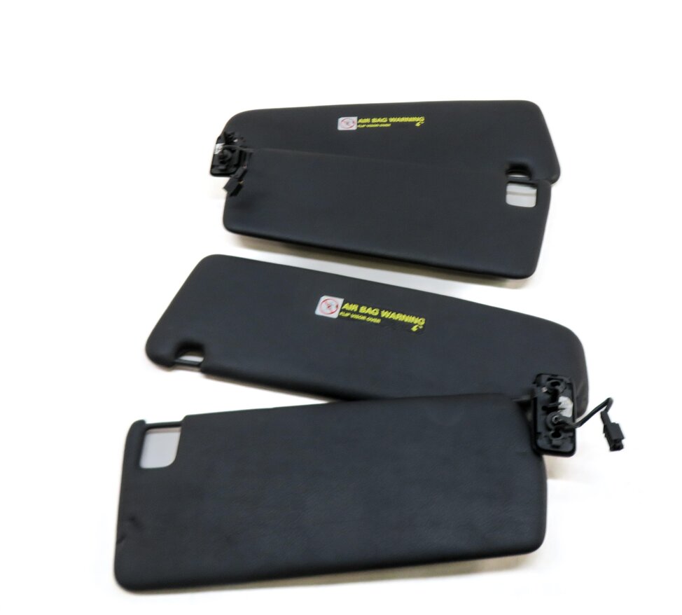 Thumbnail 7: 2006-2010 PORSCHE CAYENNE (955 957) FRONT LEFT & RIGHT SUNVISOR SET (BLACK)