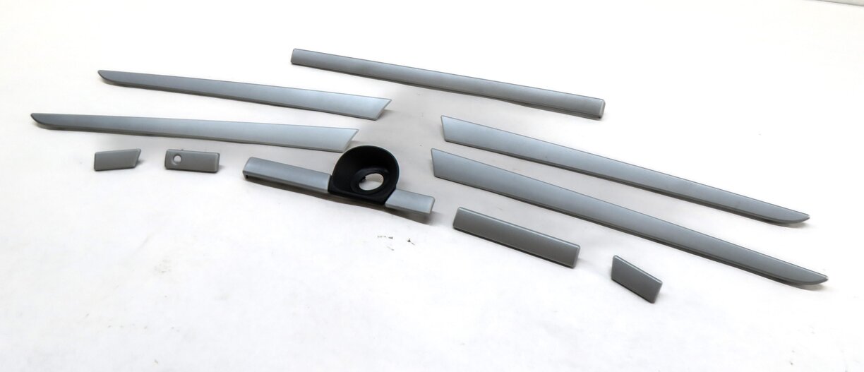 09 PORSCHE CAYENNE 957 FRONT REAR LEFT RIGHT DOOR DASH CONSOLE ALUMINUM TRIM SET