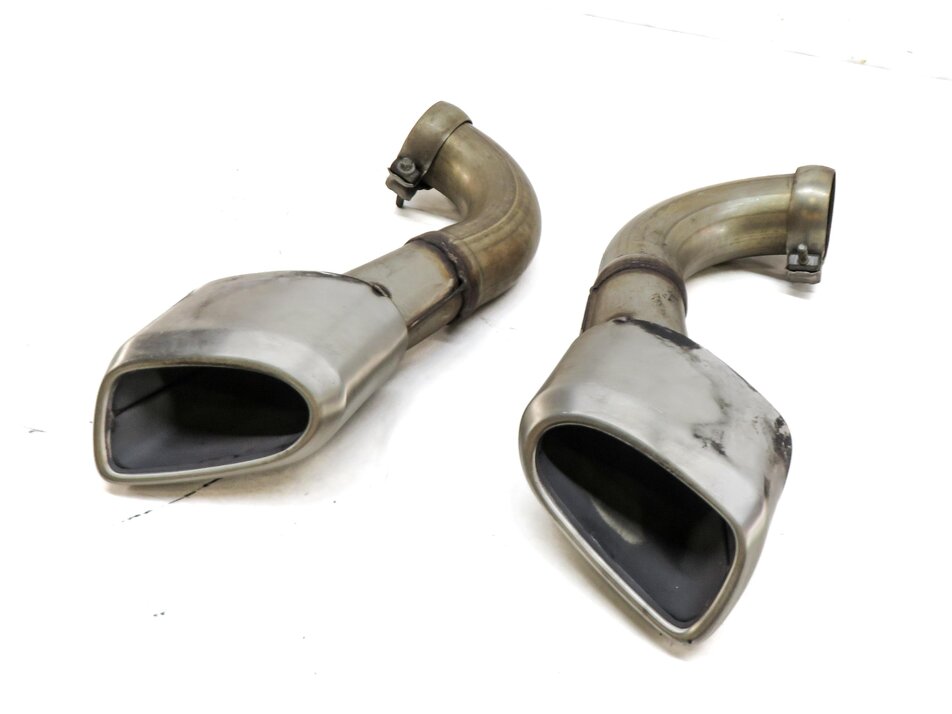 2008-2010 PORSCHE CAYENNE (957) 3.6L REAR LEFT & RIGHT EXHAUST MUFFLER TIP SET 2