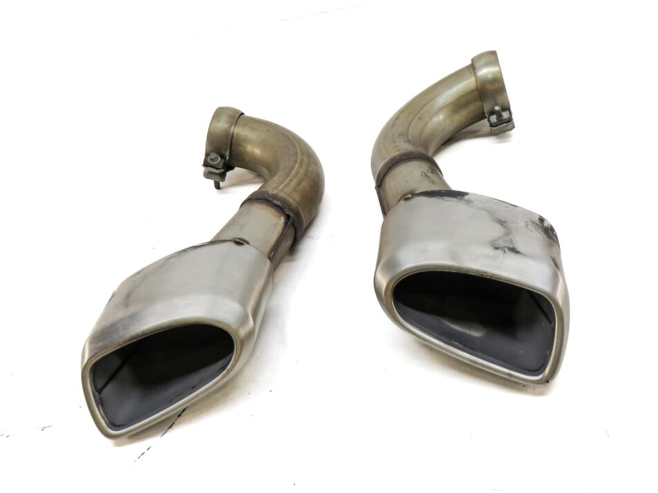 Thumbnail 2: 2008-2010 PORSCHE CAYENNE (957) 3.6L REAR LEFT & RIGHT EXHAUST MUFFLER TIP SET 2