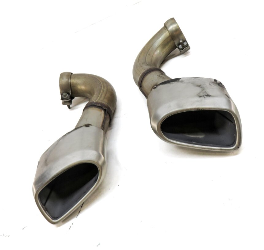 Thumbnail 3: 2008-2010 PORSCHE CAYENNE (957) 3.6L REAR LEFT & RIGHT EXHAUST MUFFLER TIP SET 2