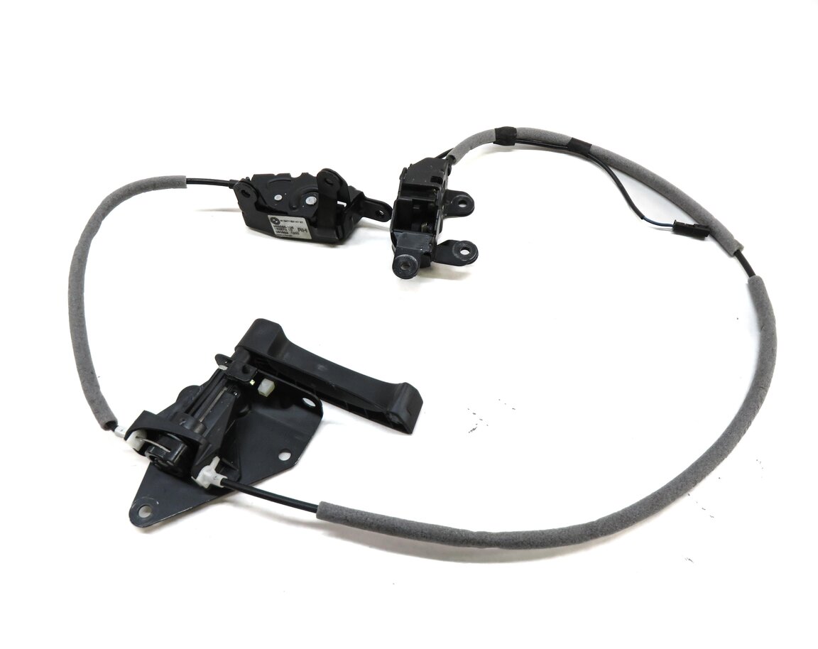 Thumbnail 4: 2009 BMW X5 (E70) REAR LEFT & RIGHT LOWER LOCK LATCH w/ HANDLE SET 3 & CABLES