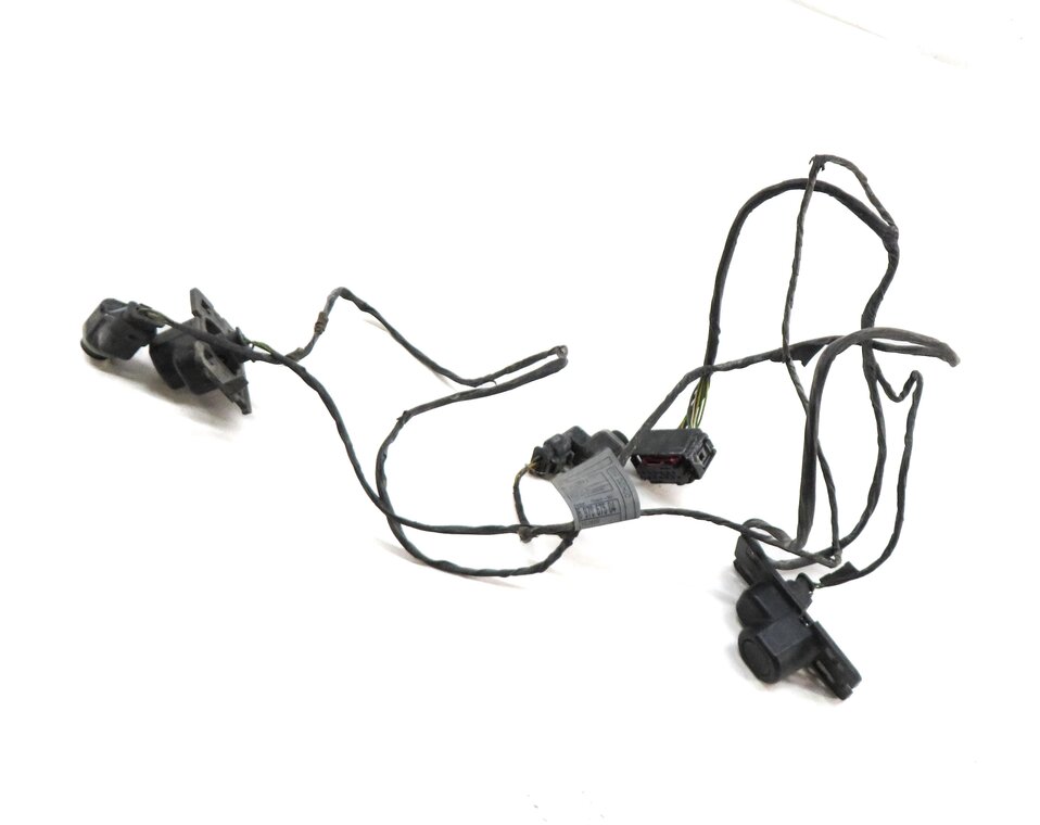 2009 BMW X5 E70 FRONT PARK ASSIST PDC SENSOR SET4 (BLACK) w/ WIRING WIRE HARNESS