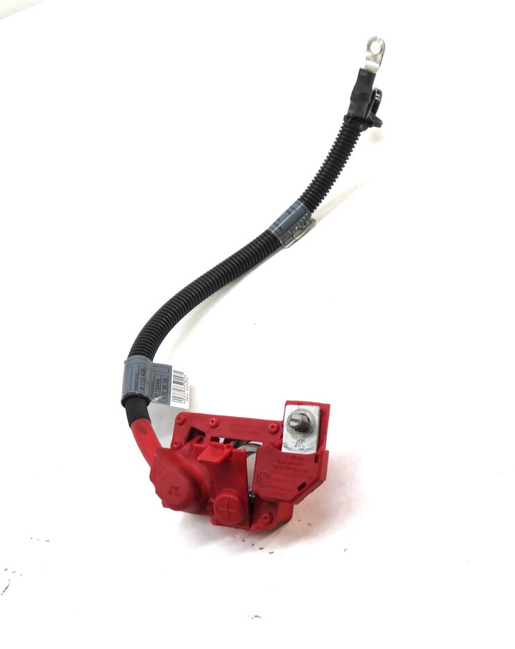 Thumbnail 3: 2009 BMW X5 (E70) POSITIVE BATTERY CABLE w/ TERMINAL & SAFETY BLOWOUT FUSE