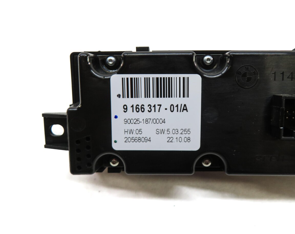 Thumbnail 7: 2007-2013 BMW X5 (E70) REAR HEATER A/C CLIMATE TEMPERATURE CONTROL PANEL