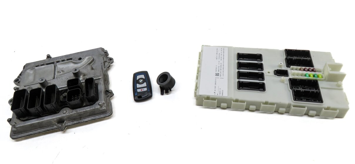 Thumbnail 2: 2016 BMW 435i COUPE (F32) 3.0L TURBO N55 ECM BCM BODY ENGINE MODULE KEY SET 3