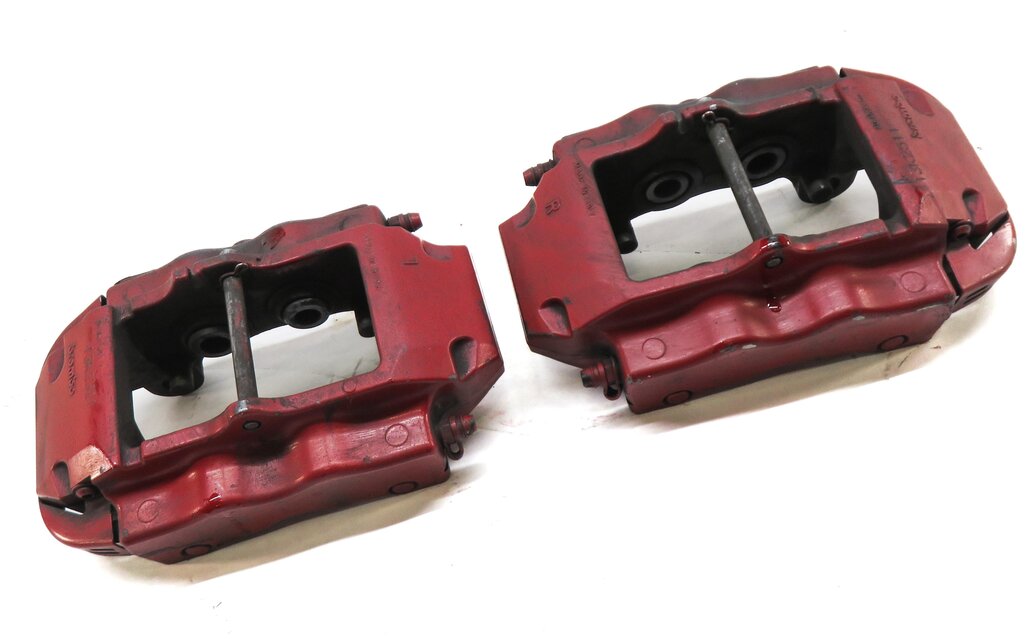 Thumbnail 3: 04-15 VW TOUAREG AUDI Q7 (4L) REAR LEFT & RIGHT DISC BRAKE CALIPER SET-2 BREMBO